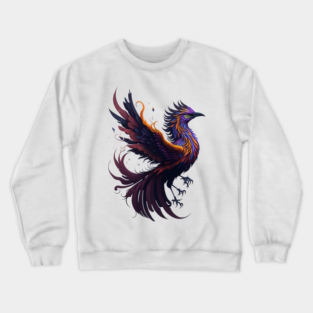 Ethereal Phoenix Crewneck Sweatshirt by Silvana Collection